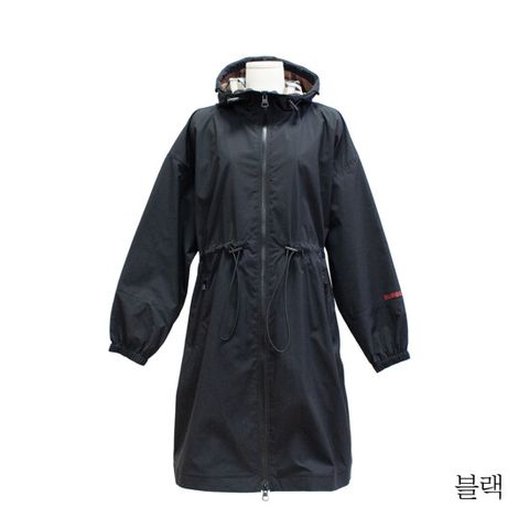 버버리 후드 롱 바람막이 재킷
