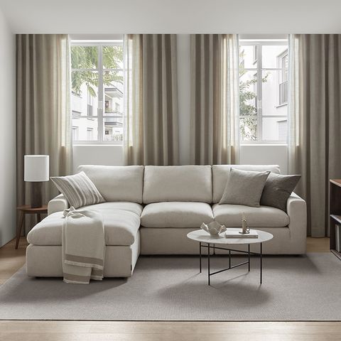 캄포미니 4인소파 카우치형_아이보리