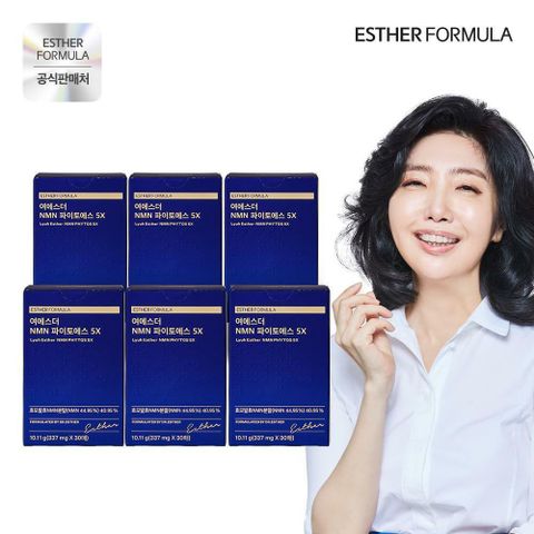 (최신상) 여에스더 NMN 파이토에스 5X 6박스 (337mg*30매*6박스)
