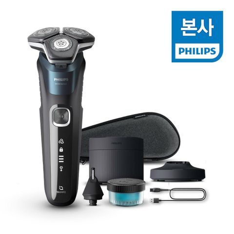 [삼성카드5%할인](E)[본사] 필립스 SkinIQ 5000 시리즈 전기면도기 S5889/71 일렉트릭 블루