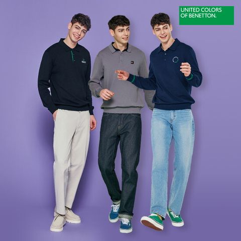 (최초가 169,000원)[베네통스포츠] 25SS 남성 카라 니트 3종