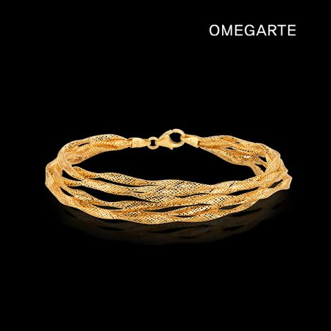 [OMEGARTE]18K 이태리 골드웨이브 팔찌(5줄)