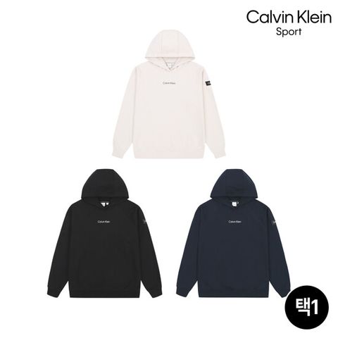 [캘빈클라인 스포츠] 25SS 에센셜 남녀공용 후드 티셔츠 1종