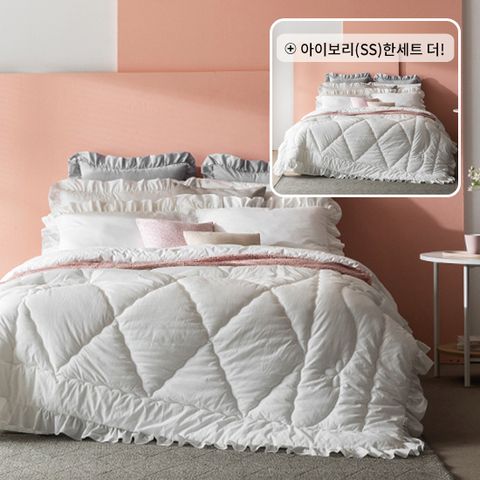 SS 60수 순면 고밀도 바이오워싱 3종 침구세트 + 슈퍼싱글 한세트 더