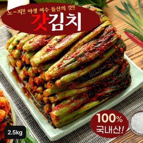 여수 노지 햇 갓김치 2.5kg
