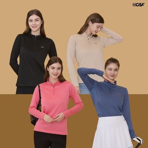 [MD추천] 르까프 25SS 최신상! 데일리 집업 티셔츠 4종, 여성