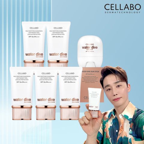 [이찬석PICK][2025 최신생산] 워터다이브 선크림 5통+선스틱1