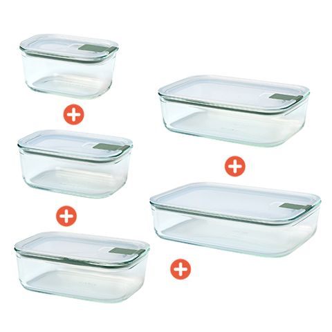 [공동구매]  이지클립 글라스 450ml+700ml+1000ml+1500ml+2250 총5종 세트