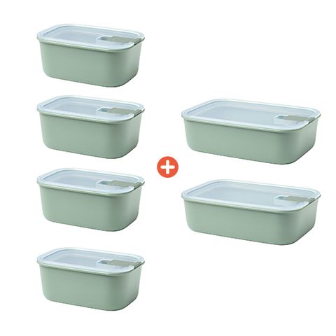 [공동구매]  이지클립 PP 700ml x 4+1500ml x 2 총6p 세트