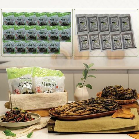 [NH카드5%할인]양구 펀치볼시래기(200g*17팩)+무침용소스5팩+국용소스5팩