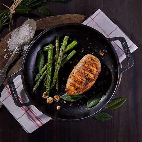 [비밀상품] 빅토리아 주물스킬렛 그릴 에나멜 바베큐 무쇠그릴 26cm