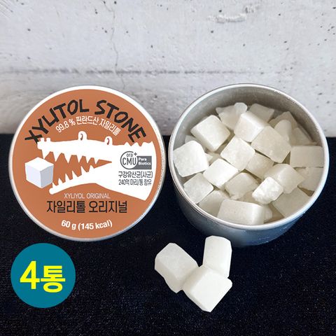 구강유산균함유 자일리톨 캔디 오리지널 60g x4개