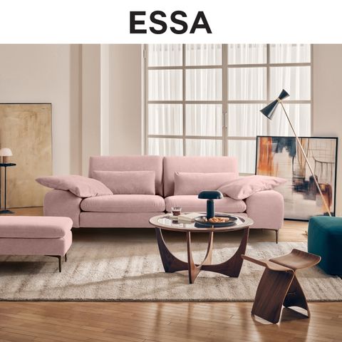 델피노 3인 카시미라 패브릭 소파