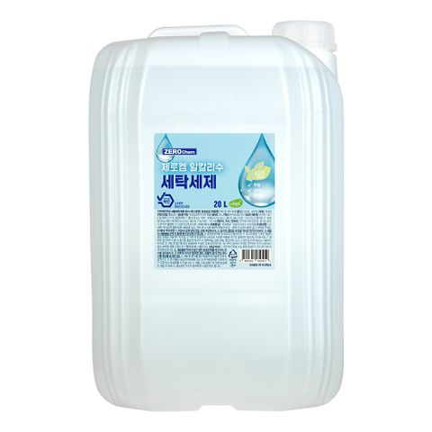 제로켐 알칼리 세탁세제 20L 쉰내제거 살균세탁 ph11.8 + 펌프제공