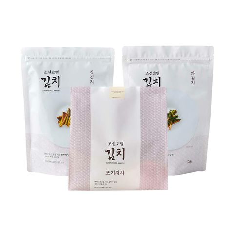 [우리카드5%할인]조선호텔 포기김치 5kg+갓김치 1kg+파김치 500g