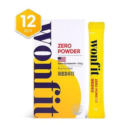 [방송에서만] 원핏 제로파우더 알파CD 12박스(240포)(A)