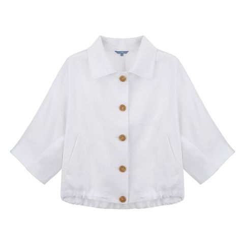 ◎25SS 프렌치린넨100 브리즈 케이프 자켓