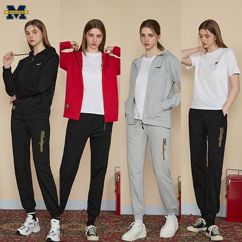 O 미시간 유니버시티 여성 후드 셋업 2종 + 반팔티 1종