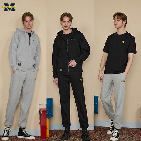 O 미시간 유니버시티 남성 후드 셋업 2종 + 반팔티 1종