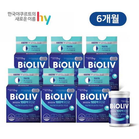 바이오리브 100억 유산균 6개월분