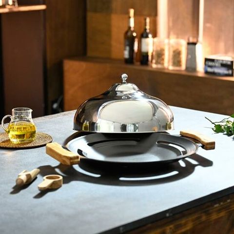 뒤집을 필요없이 요리하는 로스돔 + 36cm직화번철 그리들 세트 