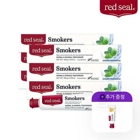 레드씰 스모커스 치약 100g 6개