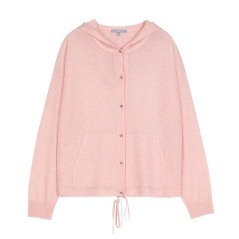 ◎25SS 글리터 펄 후드가디건+슬리브리스 니트 SET