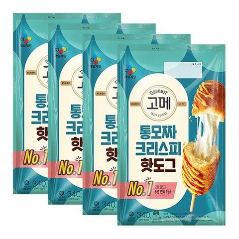 [국민카드5%할인][CJ]고메 통모짜 핫도그 340g X 4개