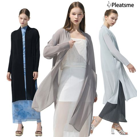 플리츠미 25SS 쉬폰 롱가디건 1종
