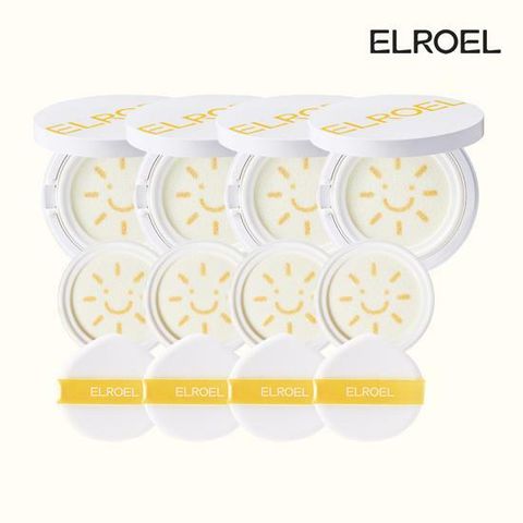 [우리카드5%할인] [모바일] 엘로엘 팡팡 빅 선쿠션S9 본품 25g x 4개 + 리필 25g x 4개 