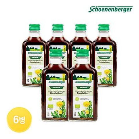 쉐넨베르거 유기농 민들레 착즙주스 6병