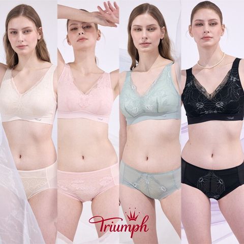 트라이엄프 25SS  스프링 레이스 브라팬티 4세트+원피스1종