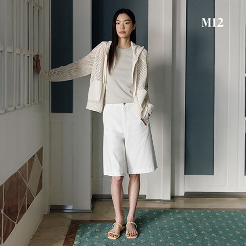 [온플/1만원인하] M12 25SS 여성 니팅 버뮤다 데님 팬츠 3종
