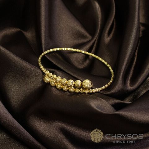 크라이소스 18K 크리스탈(Crystal) 컷팅 뱅글 팔찌