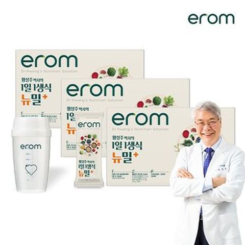 이롬 황성주 박사의 1일 1생식 뉴밀+ 3박스+흔들컵 1개