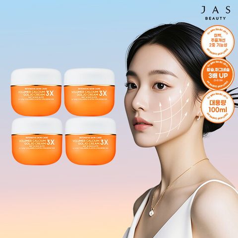 [기본패키지] 쟈스 피부 탄력 UP 볼류머 칼슘 골조크림 3X 100ml * 4통
