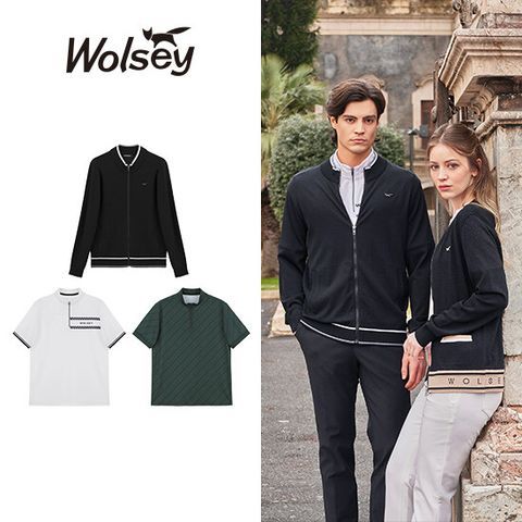 [최초가 109000원][25SS][Wolsey] 울시 남성 썸머 니트재킷 1종 + PK셔츠 2종 (총 3종)