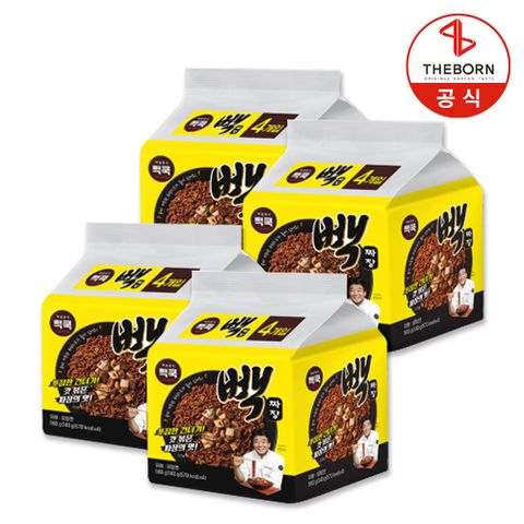 빽쿡 빽짜장 16봉 140g 4입 x 4개