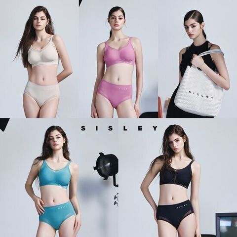 시슬리 V네트 젤 퓨징 브라팬티 4세트 빅사이즈+ 가방