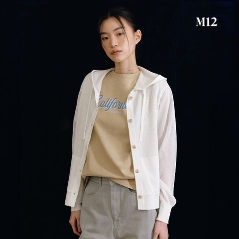 [온플] M12 25SS 여성 시스루 후드 가디건 3종