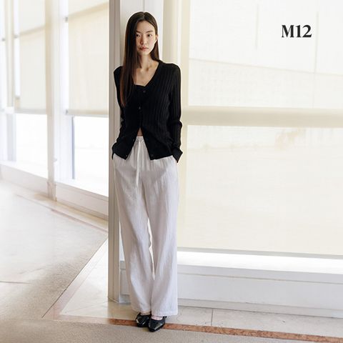 [온플] M12 25SS 여성 린넨블렌디드 링클프리 스트링 팬츠 4종