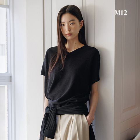 [온플] M12 25SS 여성 브이넥 돌먼니트 4종