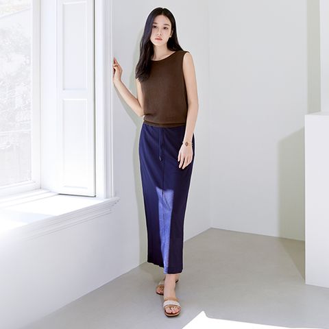 셀렙샵 에디션 25SS 썸머 메쉬 텐션 스커트