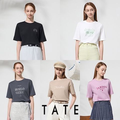 [테이트] 25SS 여성 크레오라 아트윅 티셔츠 5종