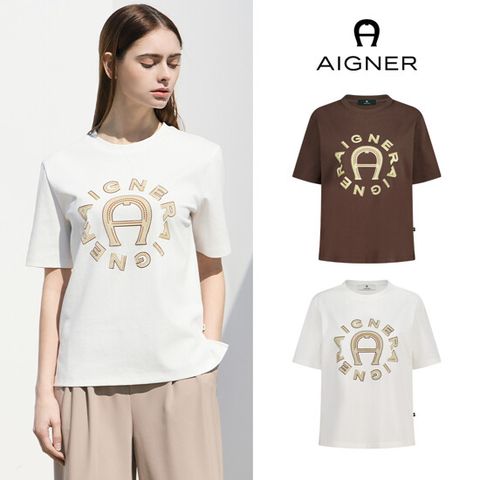 아이그너 25SS 심볼 레터링 티셔츠 1종