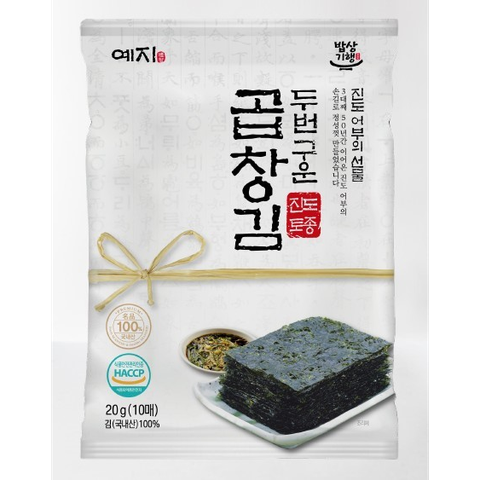 예지김 진도 명품 두번구운 곱창돌김 15봉(총 150장)