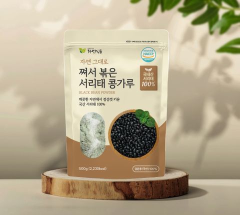 쪄서 볶은 서리태 콩가루 500gx1봉