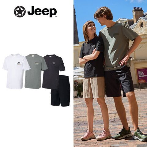 ○ [최초가 84,000원]JEEP 25SS 남성 소로나 반팔티 3종 + 반바지 1종