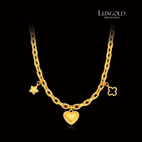 [LUXGOLD]24K 쿠오레 하트 볼륨 목걸이