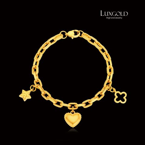 [LUXGOLD]24K 쿠오레 하트 볼륨 팔찌